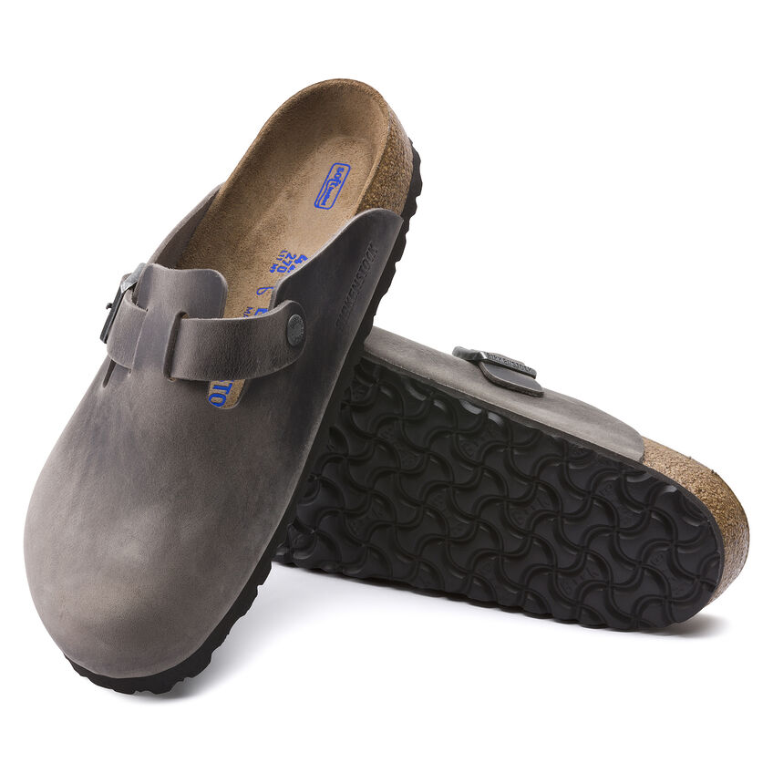 Birkenstock Boston Soft Footbed Oiled Leather Iron